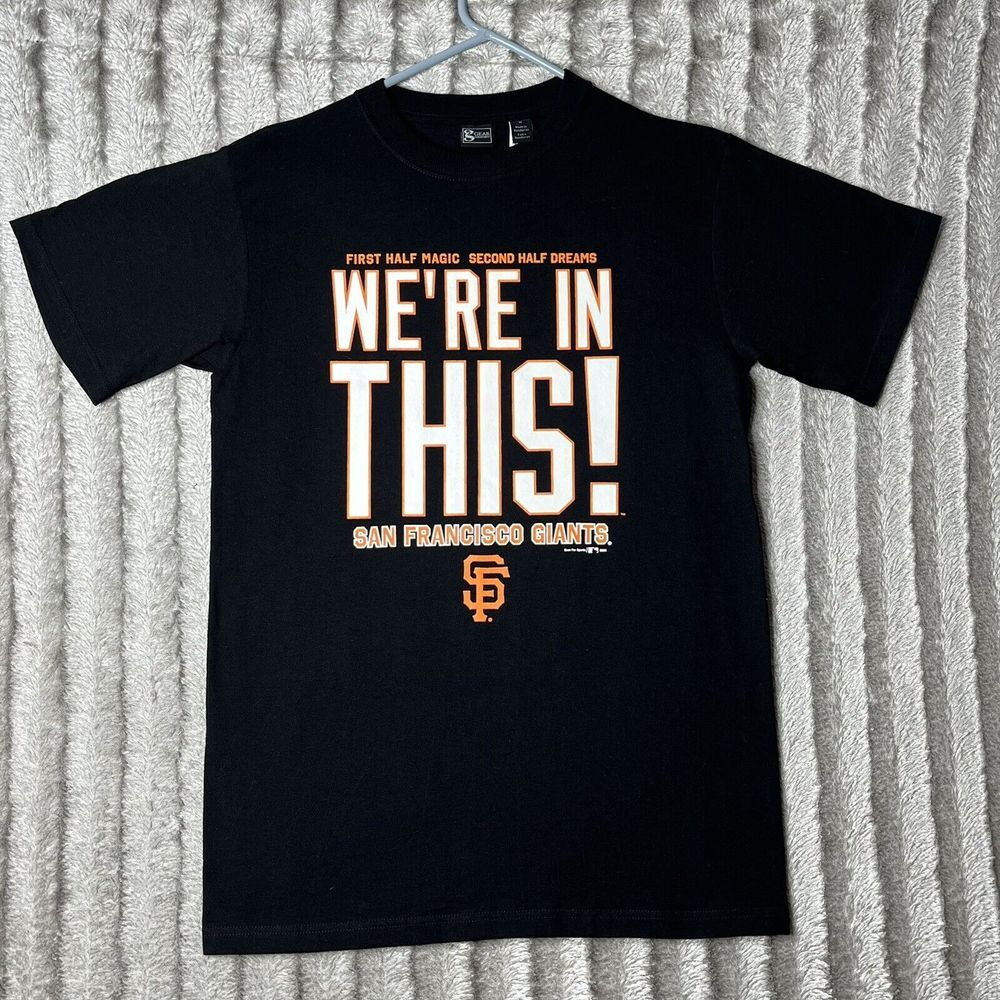 San Francisco Giants 2009 Shirt Mens M Black Short Sleeve Gear For Sports